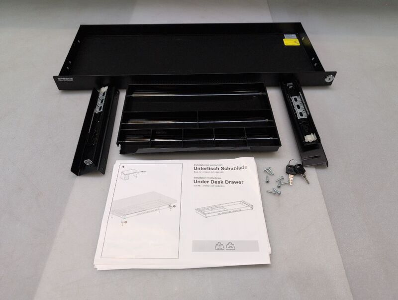 SpeaKa Professional SP-10938492 Untertisch-Schublade 740 x 449 mm abschließbar - 4064161240541