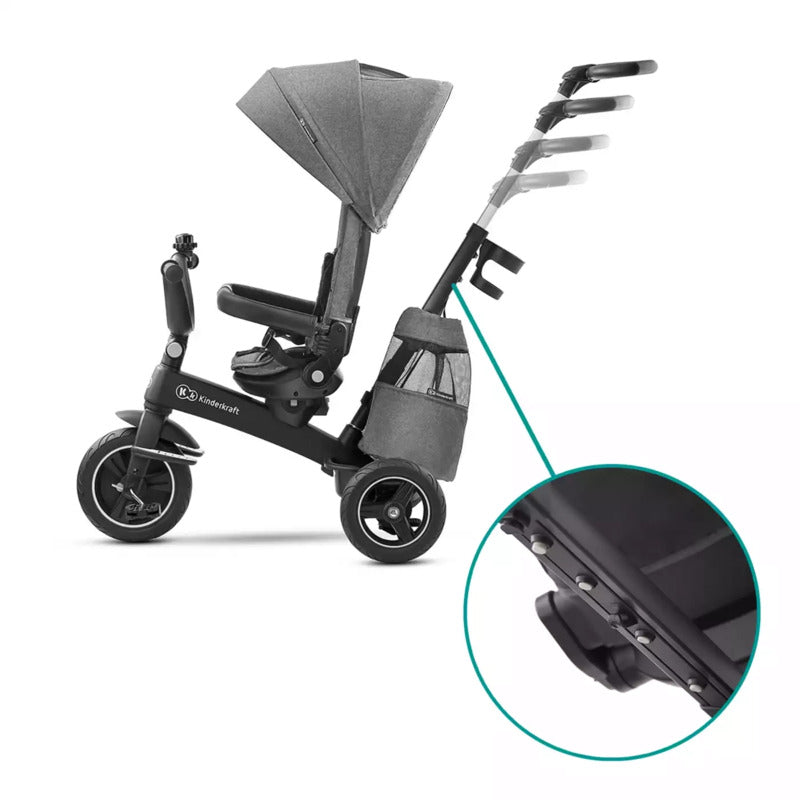 Kinderkraft EASYTWIST Kinderwagen Buggy City-Kinderwagen ab 9 Monate grau - 5902533914487