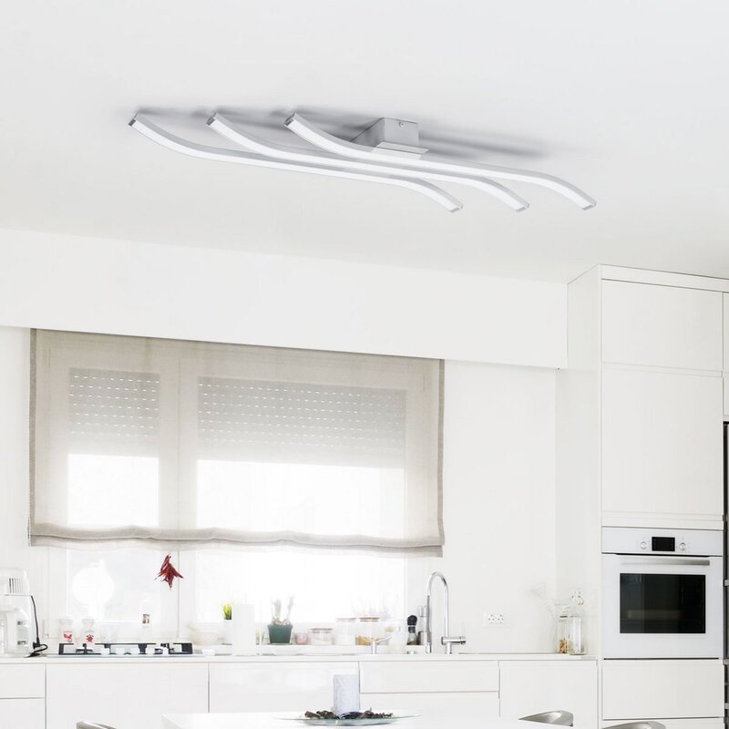 Domiluce Deckenlampe Deckenleuchte LED Largo Aluminium Weiss 3 flammig 83 cm - 5905563001899
