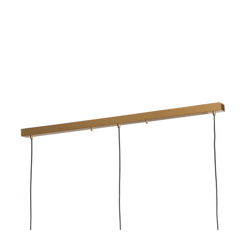 Hängeleuchte Muba Pendelleuchte Metall altmessing Lampe 140 cm E27 LED 3-flam842 - 10044503