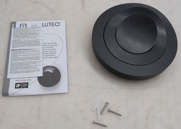 Lutec Außenleuchte Wandleuchte Moov LED Gartenlampe anthrazit IP54 68x21cm - 6939412016436
