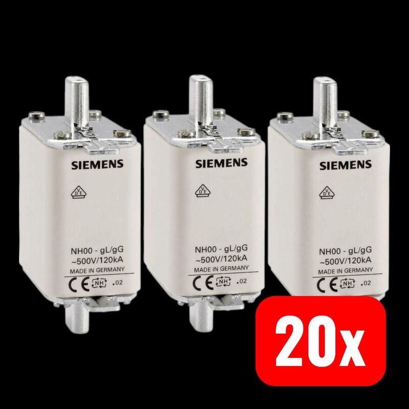 Siemens NH-Sicherung 3NA3814 Sicherungseinsatz 35A 500V mechanische Anzeige - 4001869057033