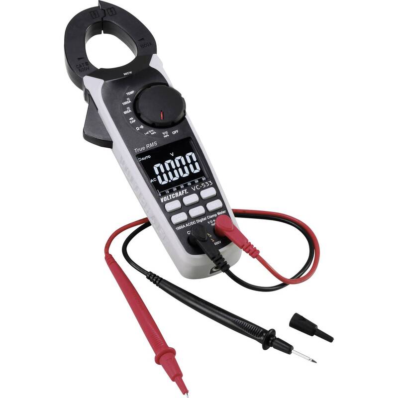 VOLTCRAFT VC-533 Stromzange  digital  CAT III 600 V Spannungsmessgerät Messgerät - 4053199547487