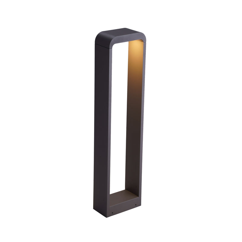 Lindby Wegeleuchte Außenleuchte LED Wegelampe dunkelgrau Aluminium Emima 80 cm - 4251911751994