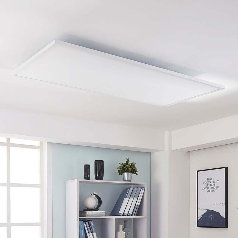 Arcchio LED-Panel Arya dimmbar Leuchte 119x59cm Aluminium Acryl weiß 75W - 4251096540413