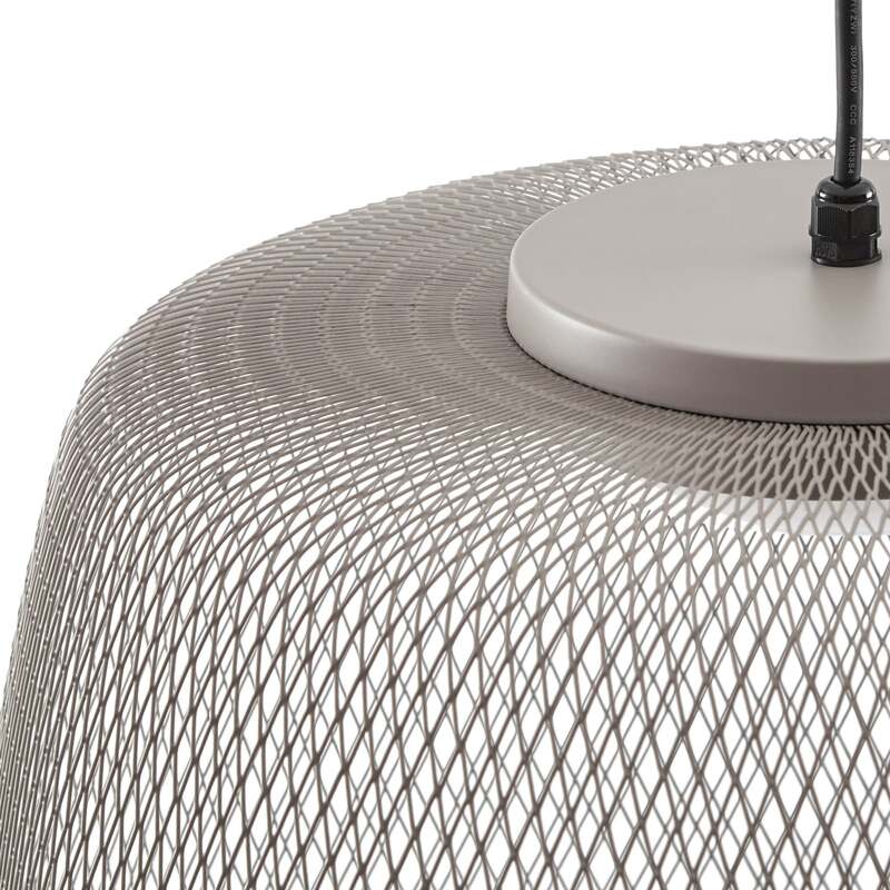 Lucande Außenhängelampe Korvyn LED Gartenleuchte dimmbar grau IP44 Ø50cm - 4255830912634
