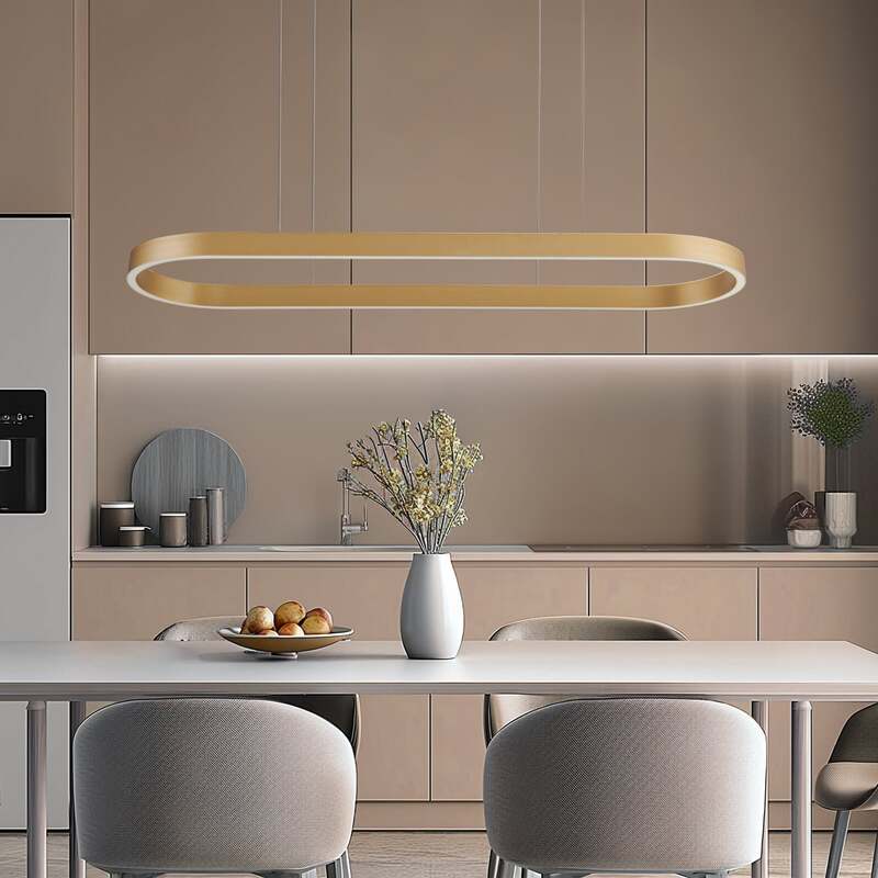 Lucande LED Hängeleuchte Pendelleuchte Smart Melinay Gold WLAN Tuya Dimmbar186 - 4251911778304
