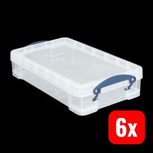 B-Ware Really Useful Box Aufbewahrungsbox 39,5x8,8x25,5cm DIN A4 4l transparent