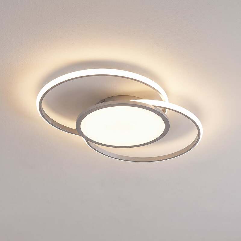 Lucande Deckenleuchte Deckenlampe LED Senne Silber Leuchte Lampe SIEHE TEXT/FOTO - 4251096597646