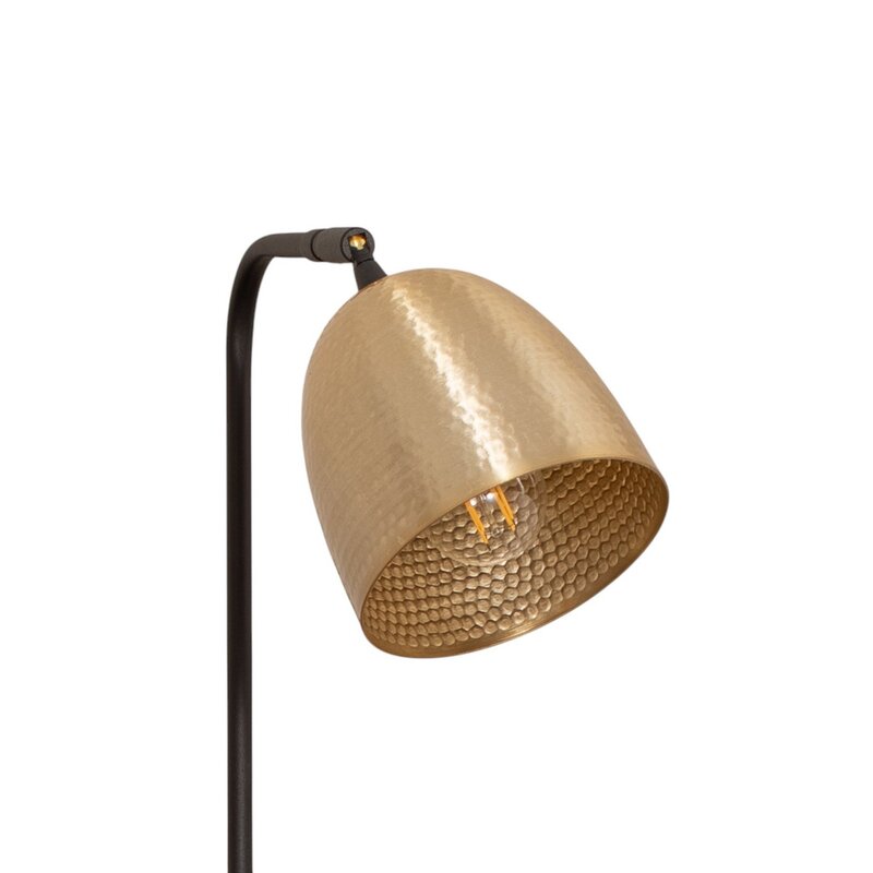 Stehlampe Tattoo 4091 Leuchte Lampe gold antik schwarz Metall Höhe 120 cm - 8682870815896