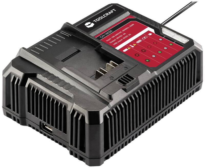 TOOLCRAFT ALG-1802 / TAWB-200 Akkupack-Ladegerät Batterie Werkzeug Ladegerät - 4064161246840