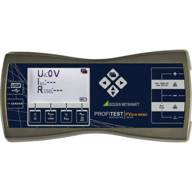 Gossen Metrawatt Installationstester Prüfgerät PV Tester PROFITEST PV SUN MEMO - 4012932124262