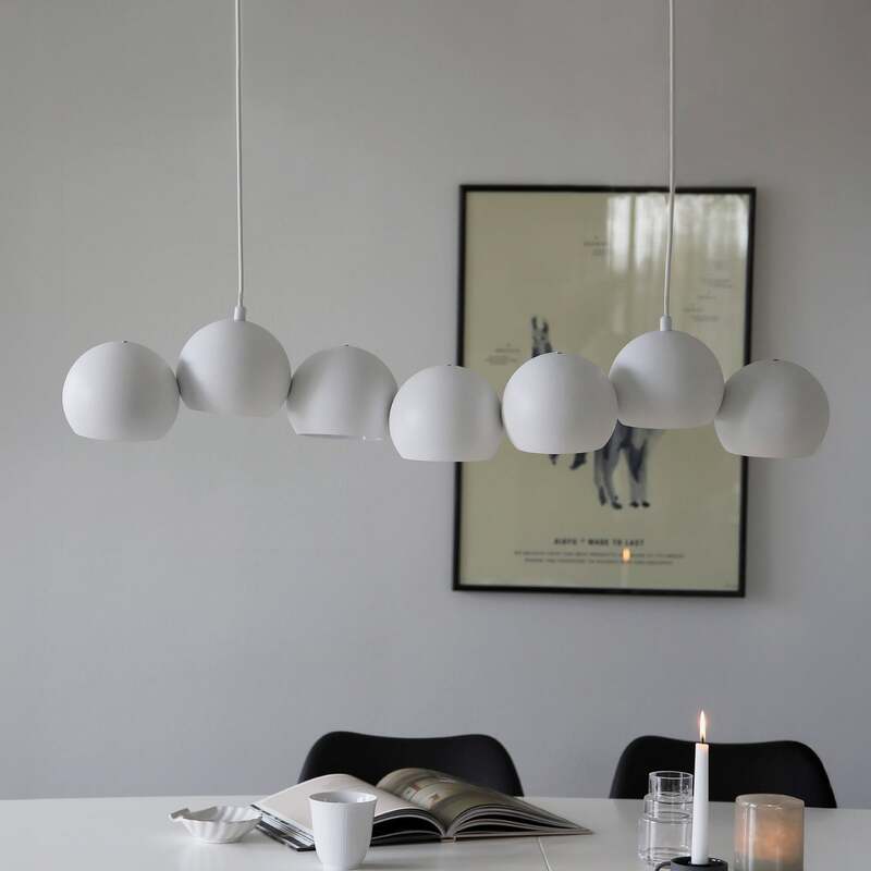 Markslöjd Hängeleuchte Cupolo LED Pendelleuchte 7-flammig dimmbar weiß 101cm - 7330024615304