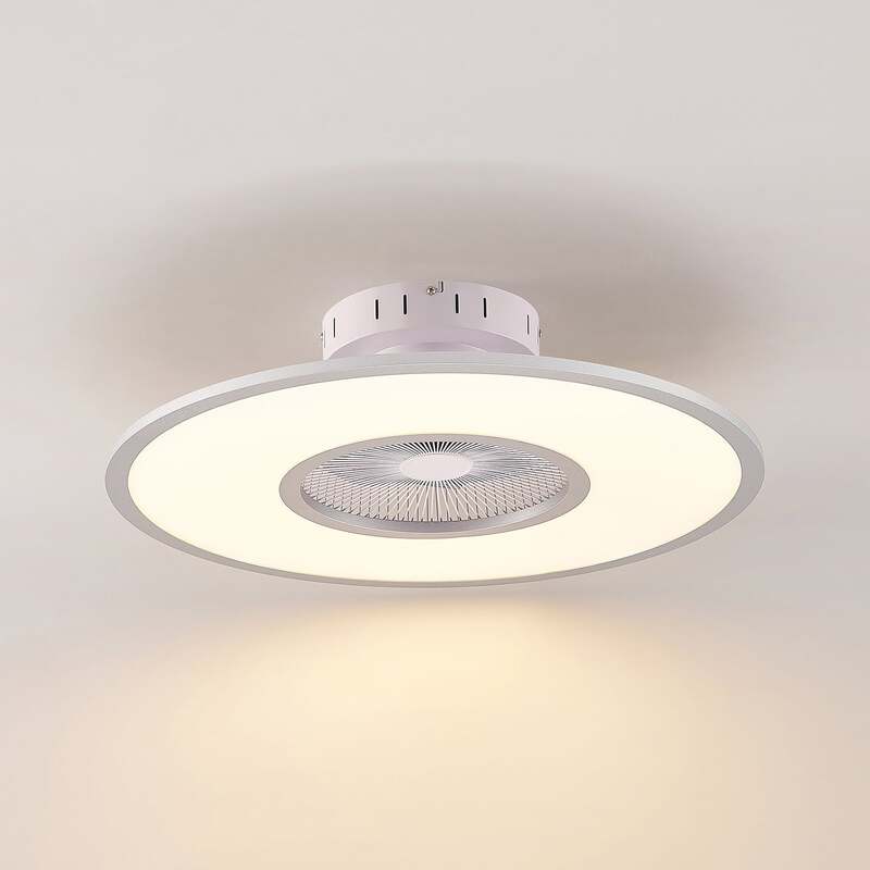 Lindby Deckenventilator Romea LED Ventilator Lampe dimmbar silber Ø60cm 16,5cm - 4251911750270