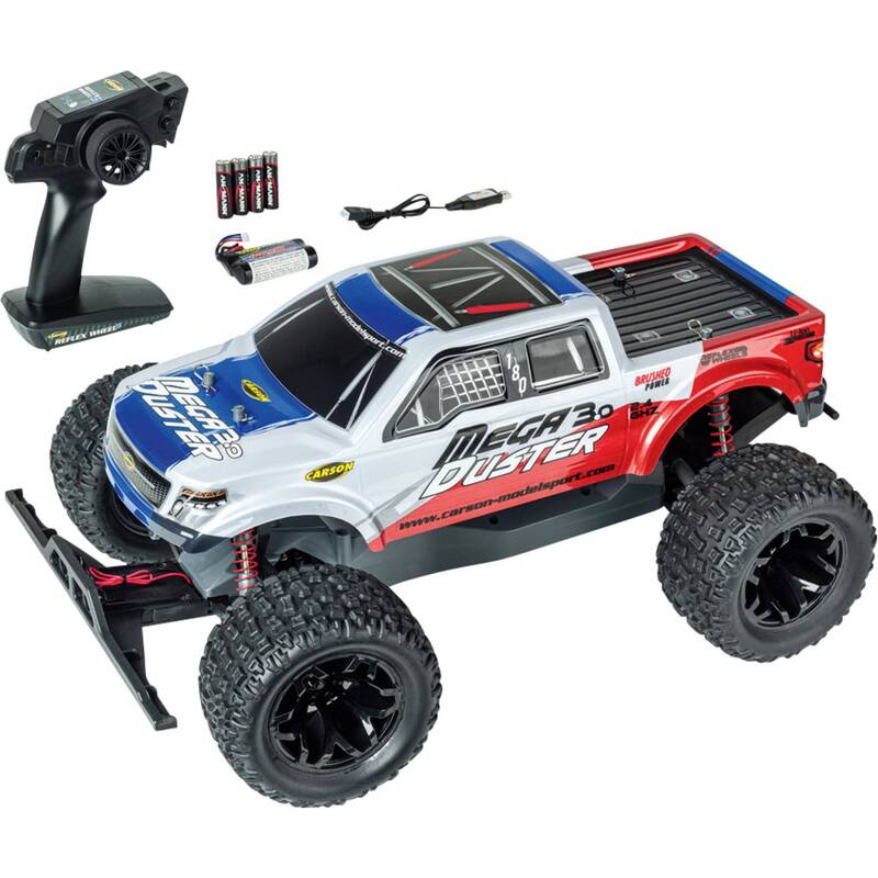 Carson Modellauto RC Auto Monstertruck Mega Duster 3.0 RTR 2.4G Einsteiger 1:10 - 4005299015304