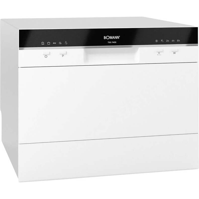 Bomann TSG 7405 wei D LED Tisch-Geschirrspüler 6 Maßgedecke 5 Programme - 4004470740424