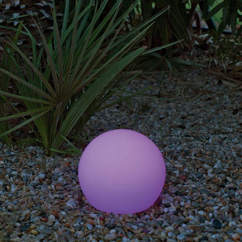 Newgarden LED-Solarleuchte Buly Gartenleuchte Kugel IP65 Ø40cm dimmbar weiß - 8436558745612