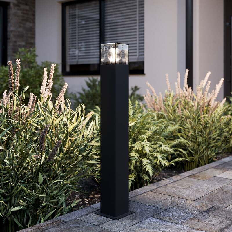 Lucande Wegeleuchte Keke Wandleuchte 70cm LED robustes Design anthrazit - 4251096576191