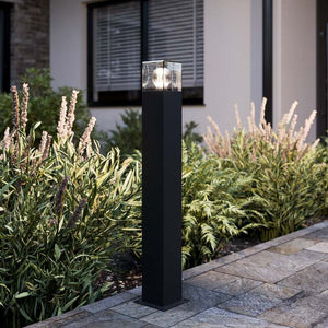 B-Ware Lucande Wegeleuchte Keke Wandleuchte 70cm LED robustes Design anthrazit