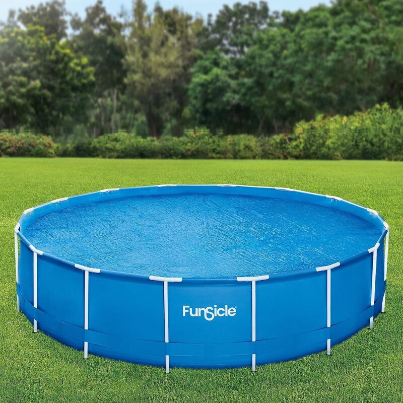 Funsicle 30 Fuß Solar-Poolabdeckung blau rund 4,57 m Polypropylen - 4894906009795