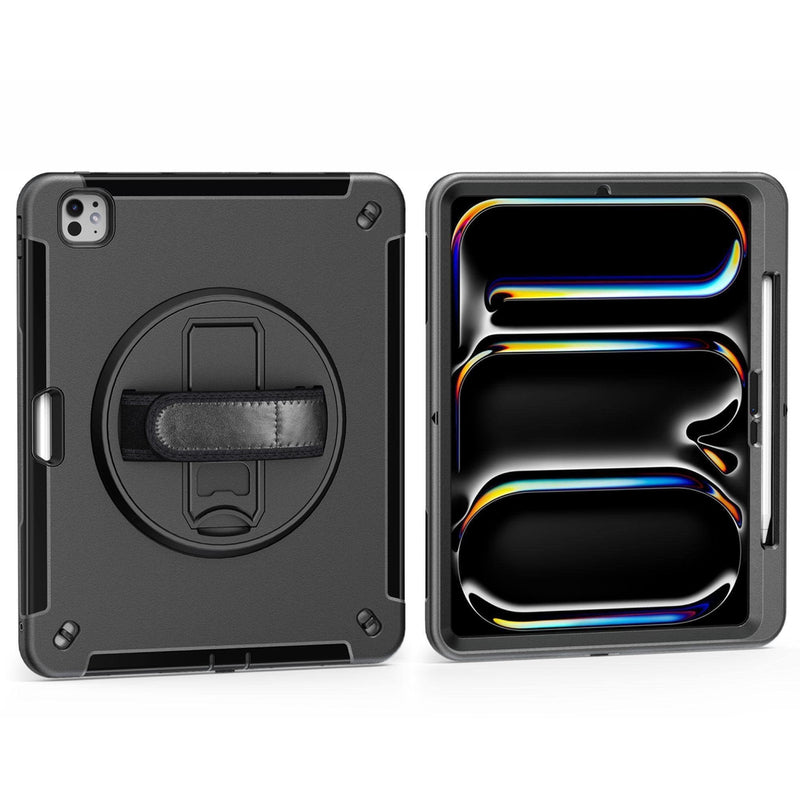 JT Berlin Hülle Case Kickstand Handstrap Apple iPad Pro 13 Schwarz 2025 2024 - 4260744253407