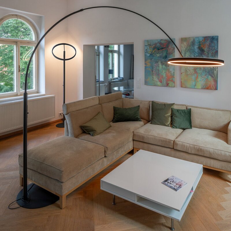 SLV Stehlampe Standlampe LED Leuchte Bow One schwarz SIEHE TEXT/FOTO - 4024163265546