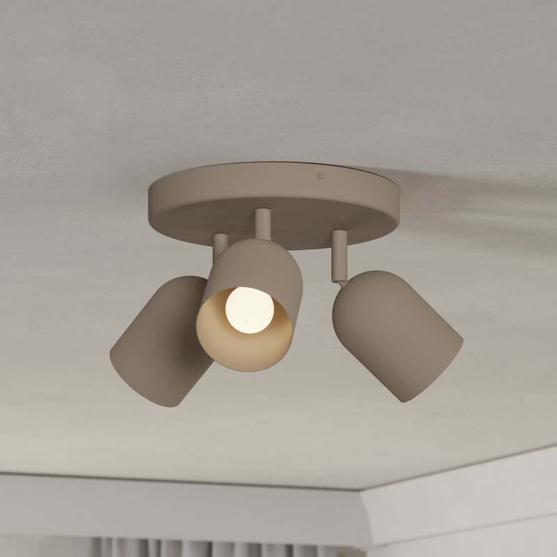Eglo Deckenstrahler Tilston LED Strahler dimmbar 3-flammig beige Ø25cm 21cm - 9008606359738