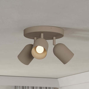 B-Ware Eglo Deckenstrahler Tilston LED Strahler dimmbar 3-flammig beige Ø25cm 21cm