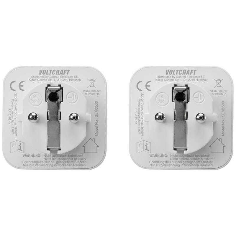 VOLTCRAFT SEM6500 Energiekosten-Messgerät mit WiFi und Countdown-Timer - 4064161312040