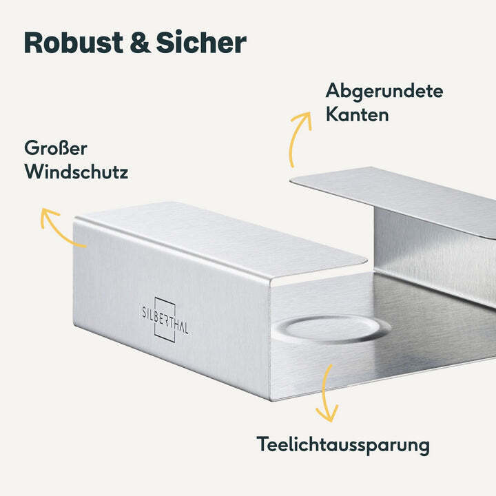 SILBERTHAL Stövchen Teewärmer Edelstahl Teelichthalter Glaskannen 2 STÜCK - 4260470463170