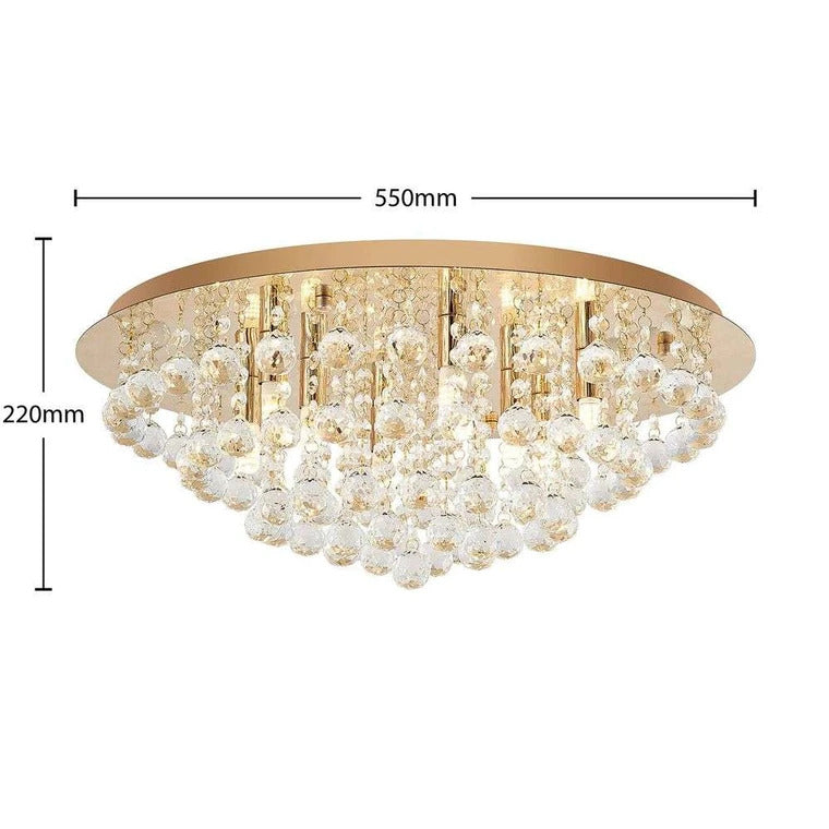 Lindby Gillion Deckenlampe Hängelampe Deckenlicht Wohnzimmerleuchte G9 8-flg 953 - 4251096590050