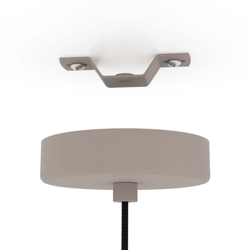 Eglo Hängeleuchte Pendelleuchte Cominio LED dimmbar taupe/sand 1-flammig 18,5cm - 9008606274581