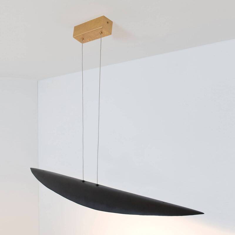 Holländer LED Pendant Light Chiasso, Black-brown/gold - 4250151346168
