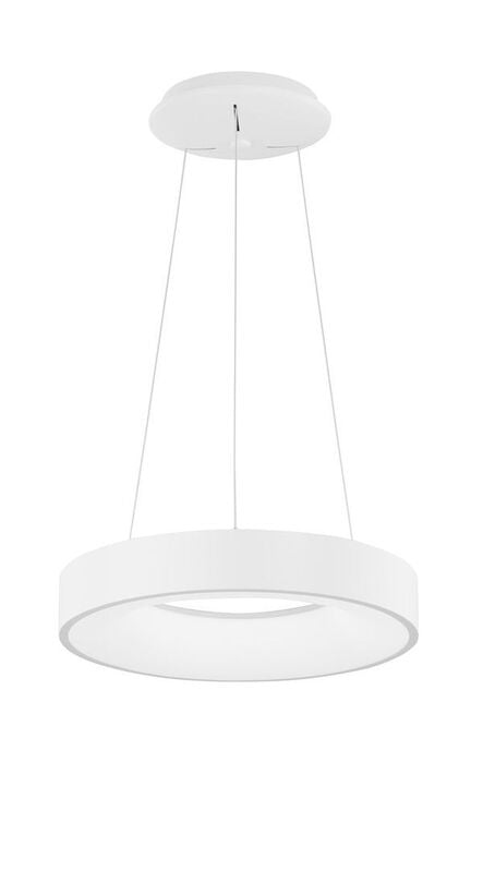Nova Luce Pendelleuchte Hängeleuchte RANDO THIN LED Weiß Warmweiß dimmbar 38 cm - 5212017420145