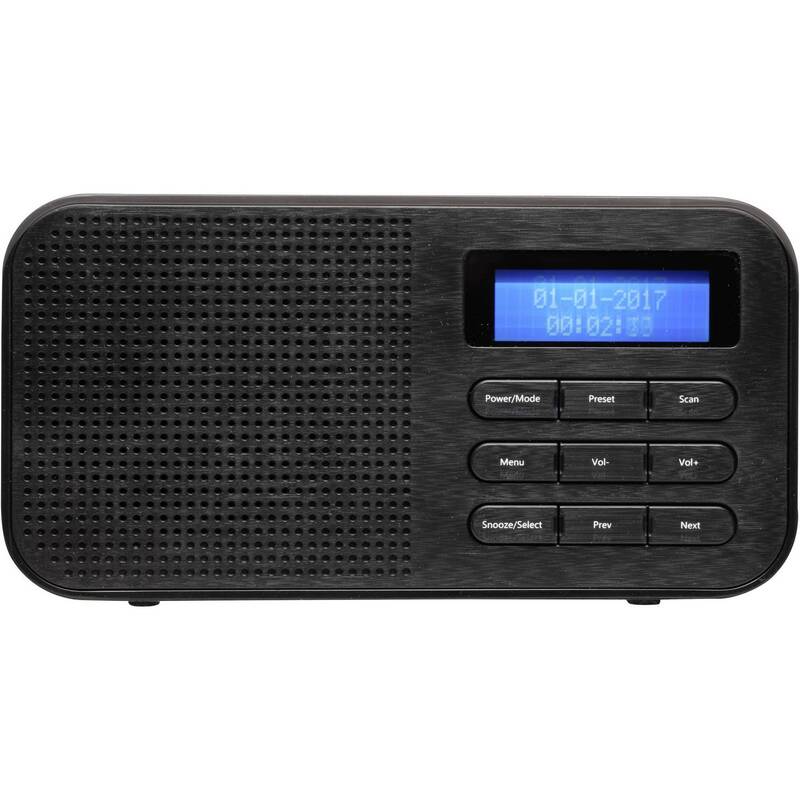 Denver Kofferradio DAB+ UKW Weckfunktion tragbar schwarz 178x100x70mm 10 Sender - 5706751038792