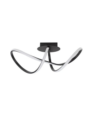 B-Ware Nova Luce Deckenleuchte Deckenlampe LED AMARA Schwarz Warmweiß Aluminium 23 W