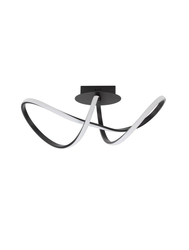 Nova Luce Deckenleuchte Deckenlampe LED AMARA Schwarz Warmweiß Aluminium 23 W - 5212017433077