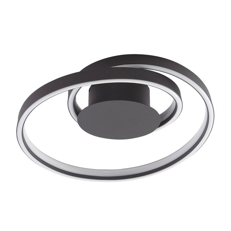 Lindby Deckenleuchte Deckenlampe LED Erlinik Schritt dimmbar schwarz - 4251911760095