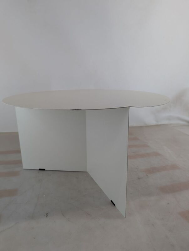 Hay Slit Table XL Tisch Couchtisch Wohnzimmertisch Beistelltisch Stahl Ø 65 weiß - 5710441236917