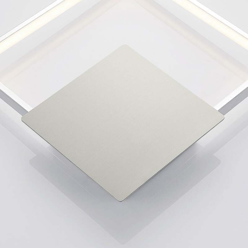 Lindby Wandlampe Wandleuchte Anays LED Lampe Leuchte chrom transparent 32x32cm - 4251096558203