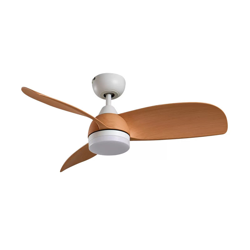 Lindby LED-Deckenventilator Enon weiß holzfarben DC leise Ventilator Lampe Spot - 4251911779981