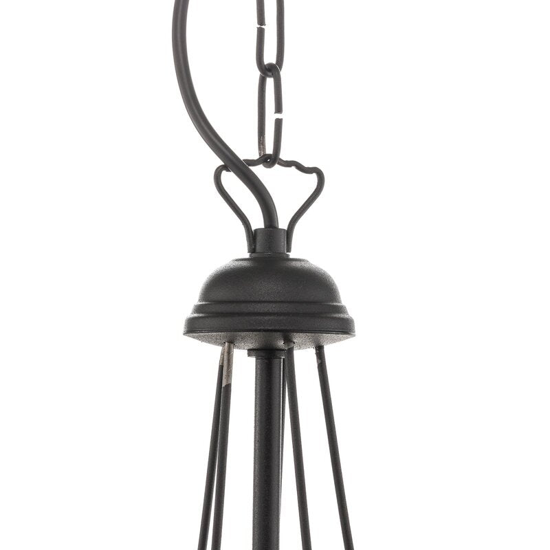 Euluna Kronleuchter Lampe Leuchte Wohnzimmerlampe Malbo fünfflammig E14 Schwarz - 5902349215174