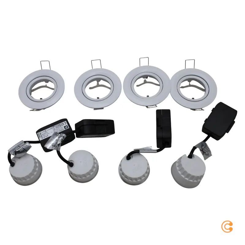 Paulmann Einbauleuchte Strahler Set Coin Rund Weiß LED Nova 2700 K 6 W 4er Set - 4000870413074