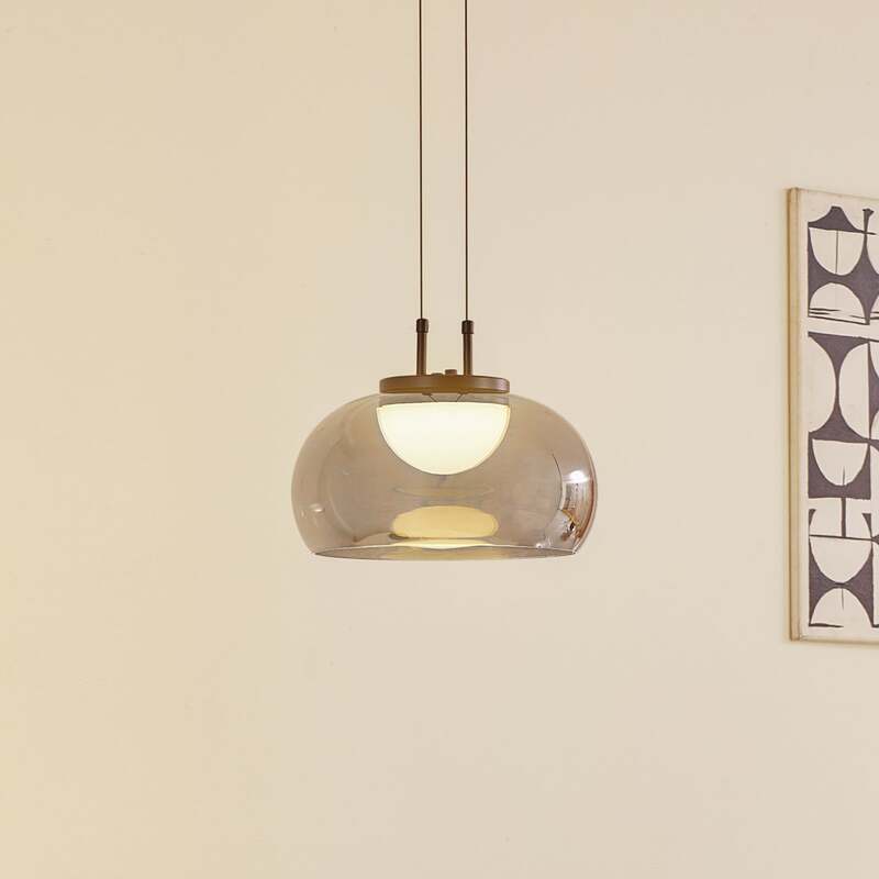 Lucande Pendelleuchte Hängelampe LED Glas rauchgrau Leuchte höhenverstellbar - 4251911791785