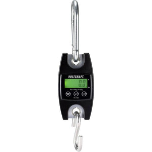 B-Ware Voltcraft Hängewaage HS-100 digital 100kg Wägebereich 100g schwarz mit Haken