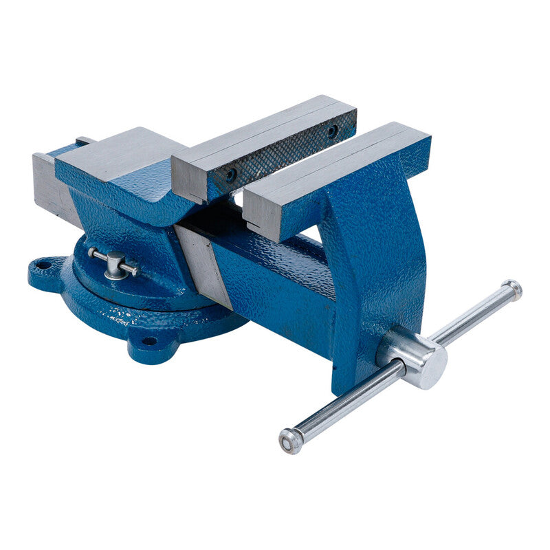 BGS technic Stahl-Schraubstock Spannbacken 150mm Werkzeughalter grau 360° - 4048769079987