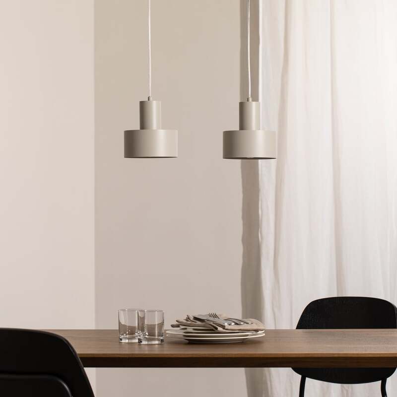 SIGMA Hängeleuchte Pendelleuchte Rif 2 Hängeleuchte taupe 2-flammig linear St901 - 5902846810643