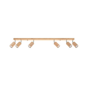 B-Ware Envostar Peach Puff Deckenspot Holz Zylinder Deckenlampe Deckenleuchte Spot