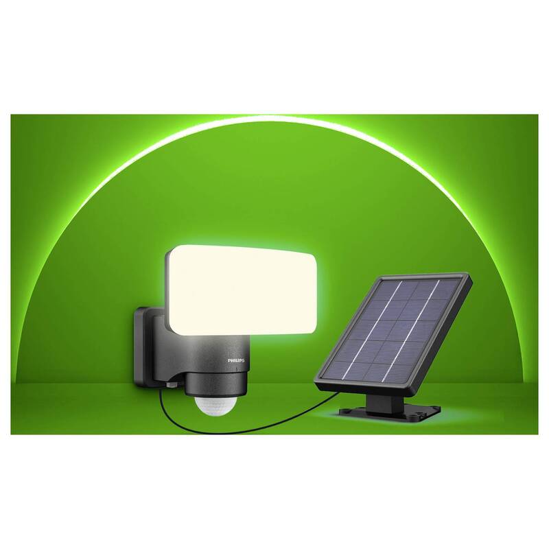 Philips Außenleuchte Sicherheitslicht Tylus LED Gartenlampe mit Sensor Solar - 8720169362222