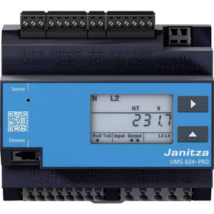B-Ware JANITZA Spannungsqualitätsanalysator Netzanalysator UMG 604 PRO 24 V LCD